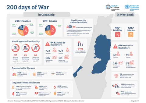 200 days of war - Health Cluster Overview