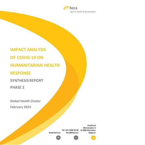 Impact analysis of COVID-19 on humanitarian health response