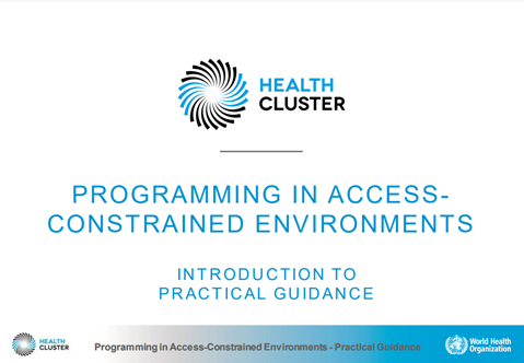 Programming in access-constrained environments: introduction to practical guidance