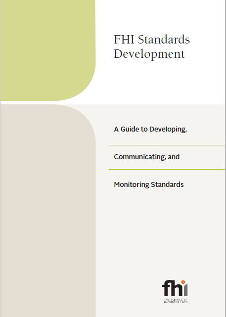 Monitoring and evaluation standards developing tool