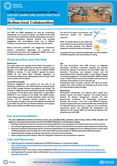 Multisectoral Collaboration