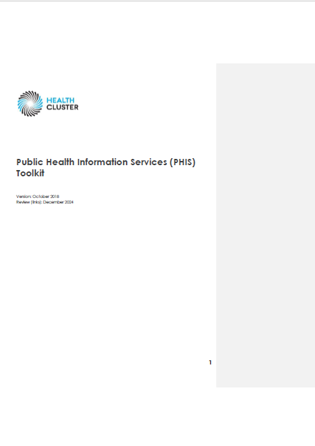 Public Health Information Services (PHIS) Toolkit - complete kit