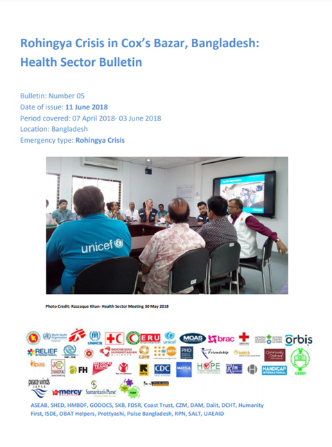 Bangladesh Health Sector Bulletin, 11 June 2018