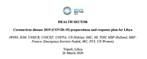 Libya Health Sector COVID-19 Preparedness and Response Plan