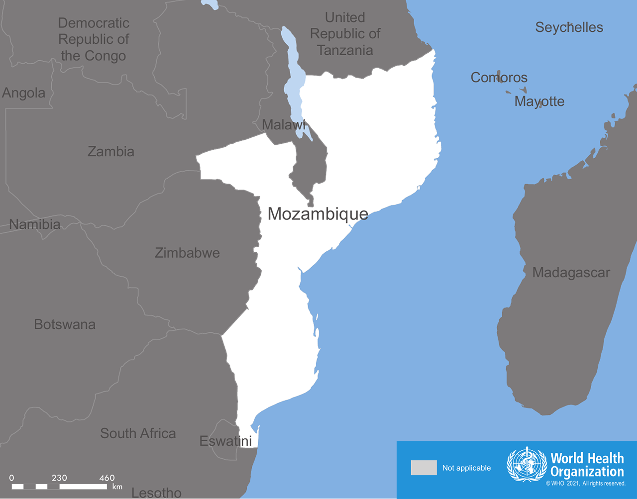 Mozambique Mozambique map