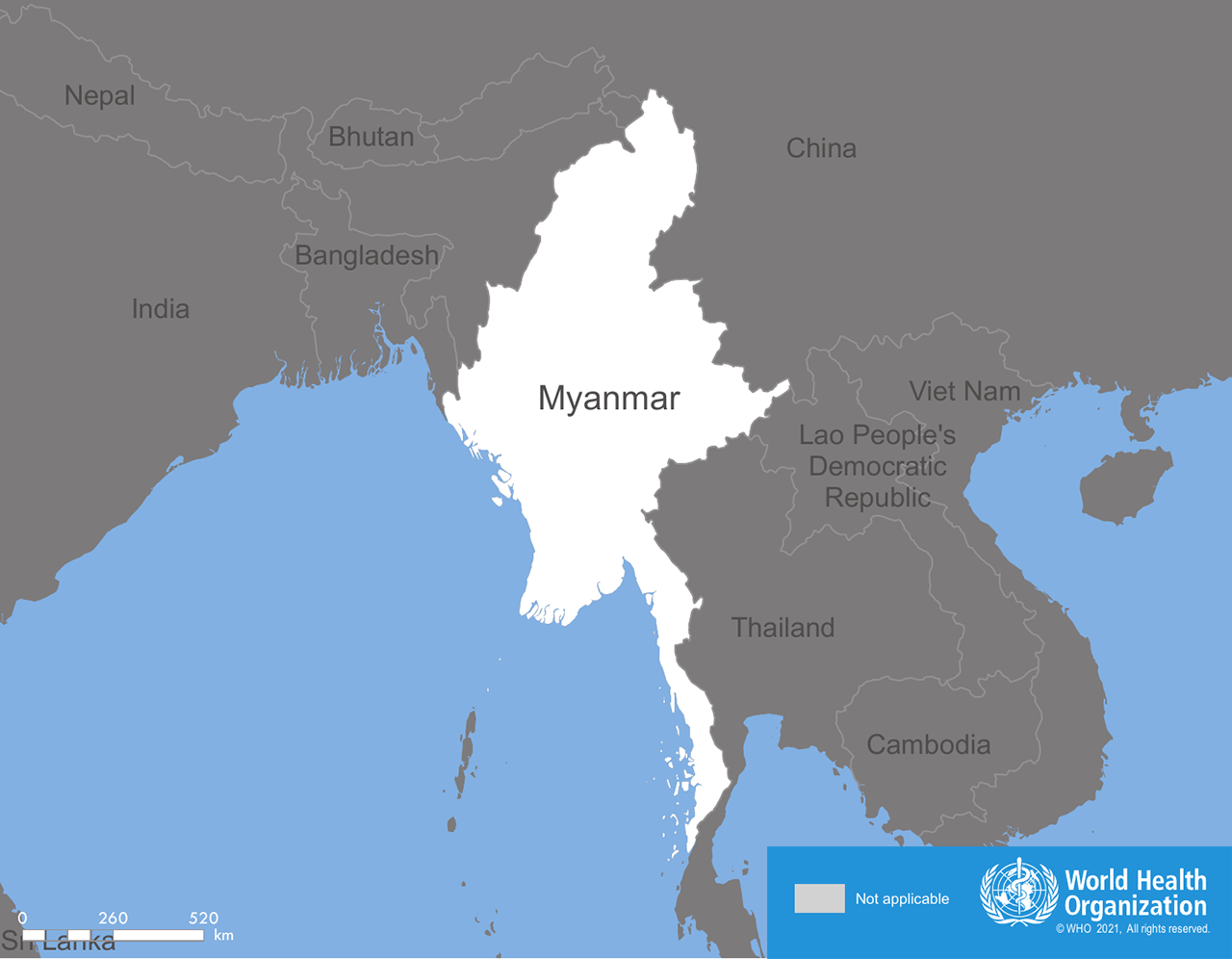 Myanmar map