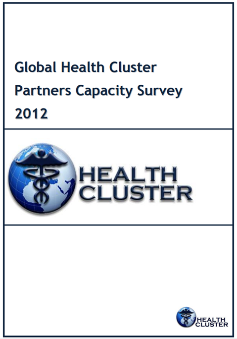 Health Cluster international partners’ capacity survey - 2012