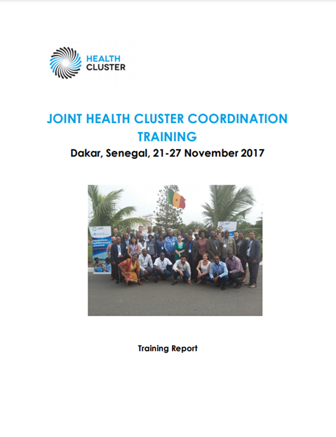 Third Joint Health Cluster Coordination training report - November 2017