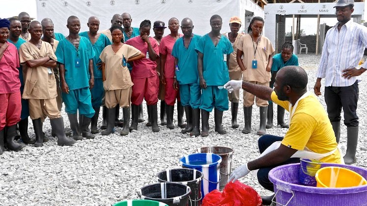 Training of trainers: preparing health care workers for emergencies such as Ebola, Liberia 2015.