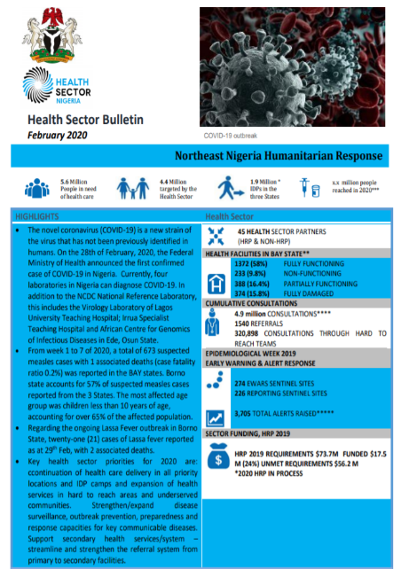 Nigeria Health Sector Bulletin, February 2020