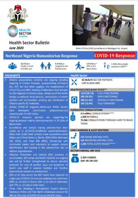 Nigeria Health Sector Bulletin, June 2020