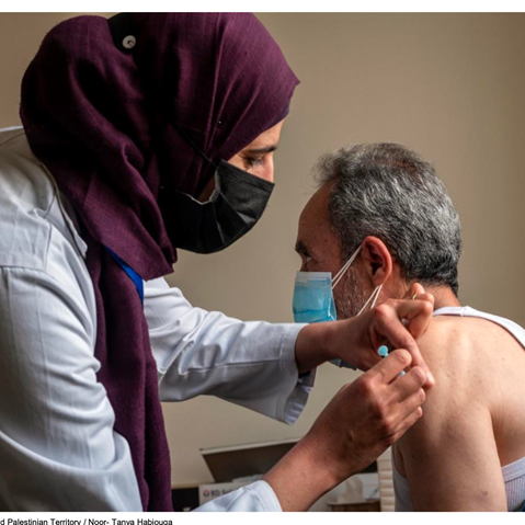 GHC Presentation of COVID-19 vaccination in humanitarian settings at Joint Convening, February 2023